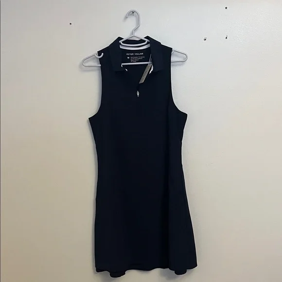 NWOT! Peter Millar Navy Sleeveless Dress - Picture 6 of 8